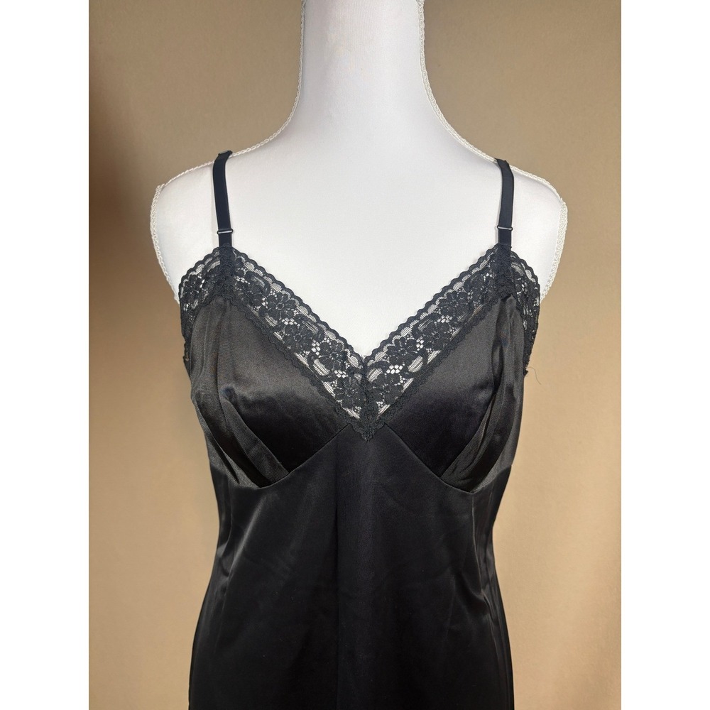 Vtg Vanity Fair Slip Dress Womens M 36 Dark Romantic Babydoll Fairy Grunge